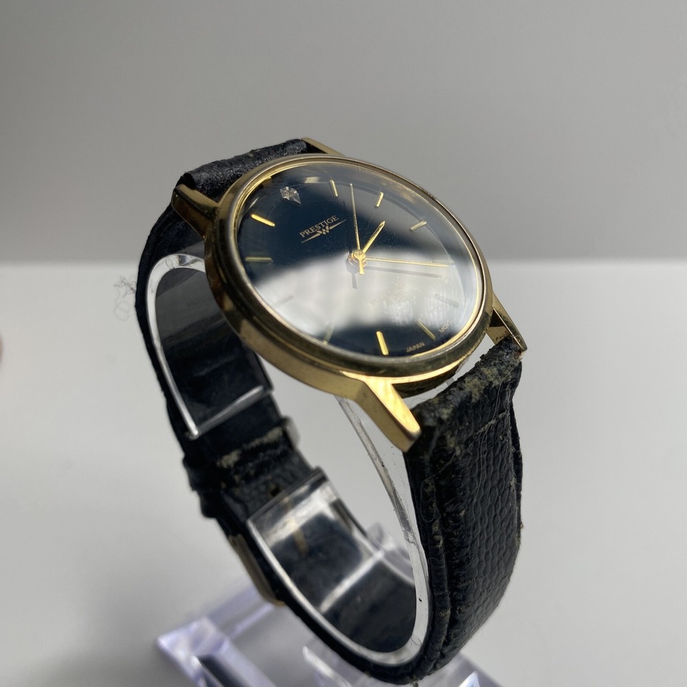 Vintage Prestige‎ by Waltham Diamond quartz watch XPPOO4 SR626SW Untested - Picture 3 of 12